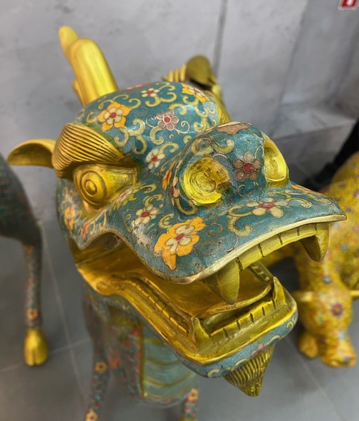 Vintage sculptures "Qilin"