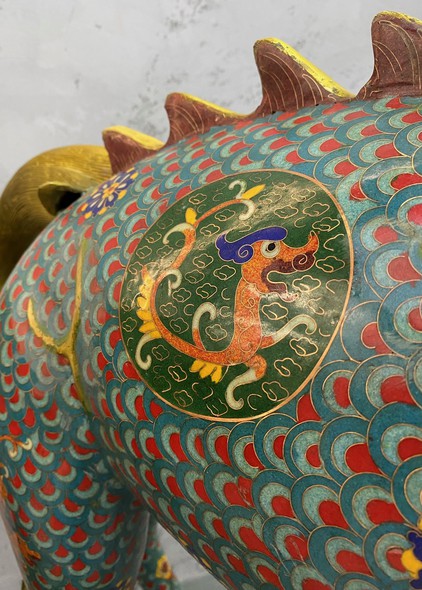 Vintage sculptures "Qilin"