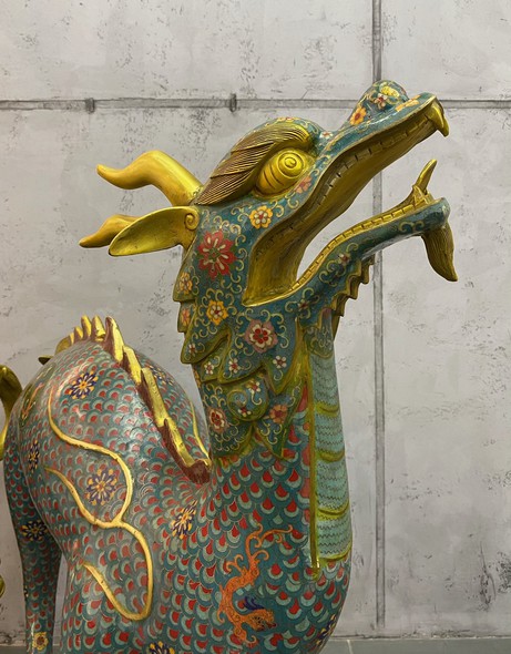 Vintage sculptures "Qilin"