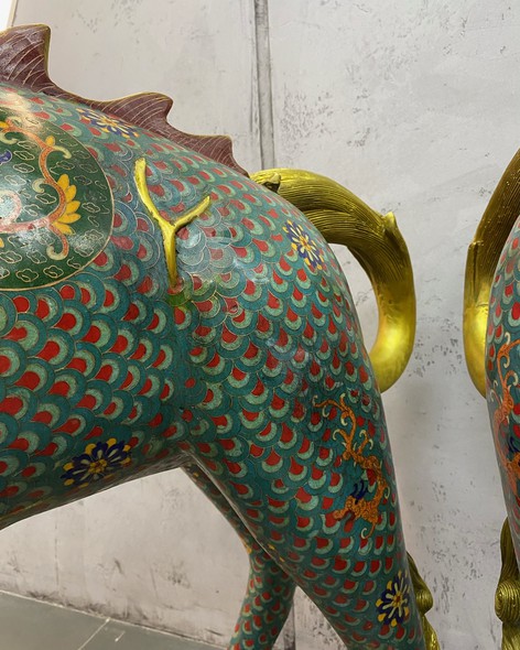 Vintage sculptures "Qilin"