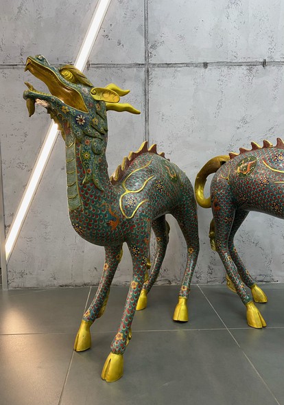 Vintage sculptures "Qilin"