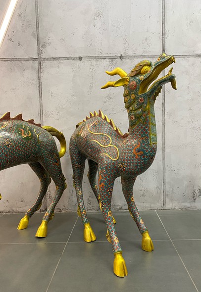 Vintage sculptures "Qilin"