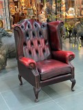 Antique leather armchair