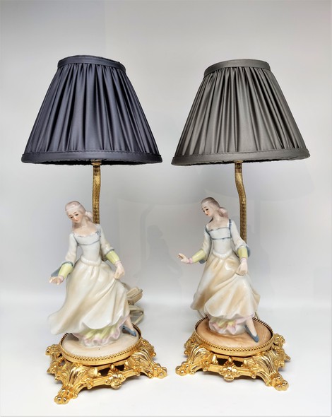 Antique pair lamps