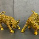 Antique sculptures "Attacking bulls" cloisonne, China