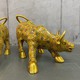 Антикварные скульптуры "Атакующие быки" клуазоне, Китай