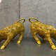 Antique sculptures "Attacking bulls" cloisonne, China