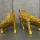 Antique sculptures "Attacking bulls" cloisonne, China