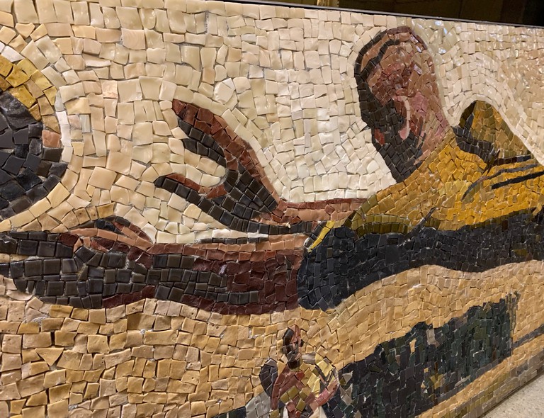 Mosaic panel "Goalkeeper"