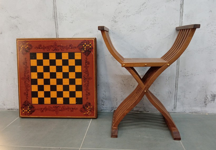 Vintage chess table