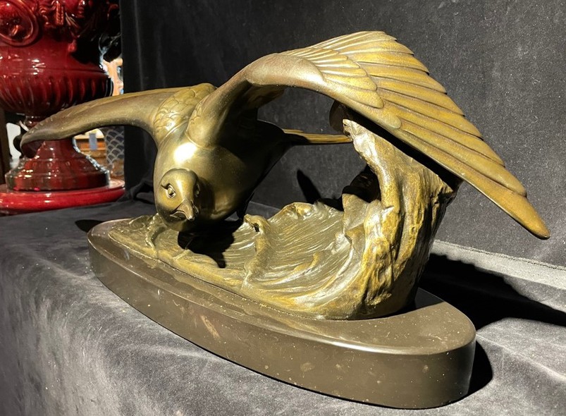 Antique sculpture "Seagull"