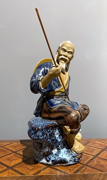 Antique sculpture "Fisherman"