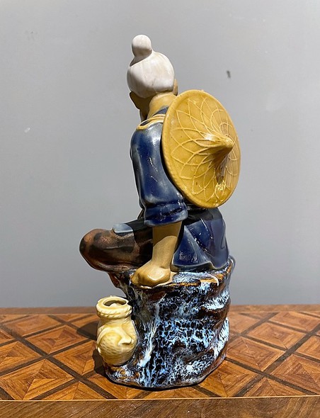 Antique sculpture "Fisherman"