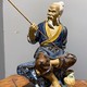 Antique sculpture "Fisherman"