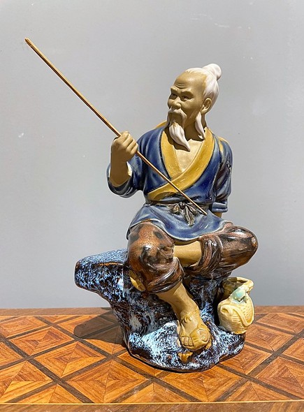 Antique sculpture "Fisherman"