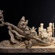 Antique sculptural composition "Seven gods of happiness"