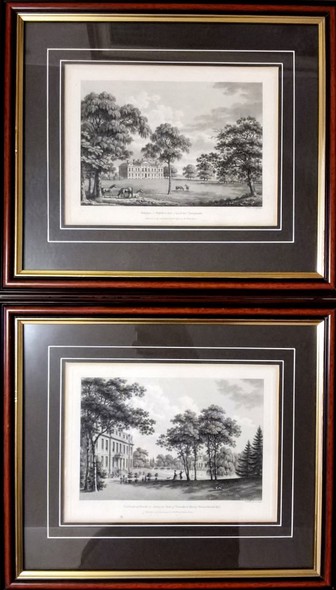 Antique pair engravings