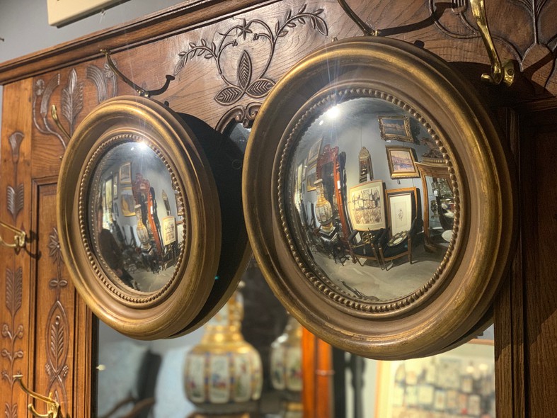 Antique pair of mirrors