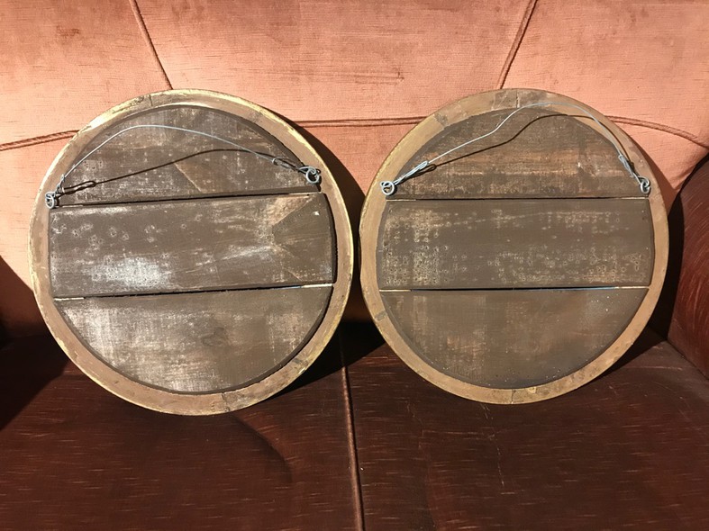 Antique pair of mirrors