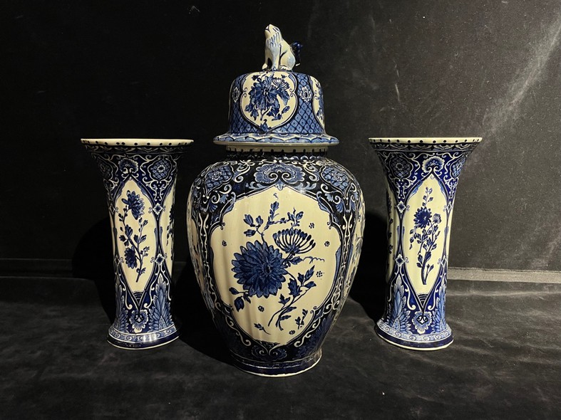 Set of three antique vases