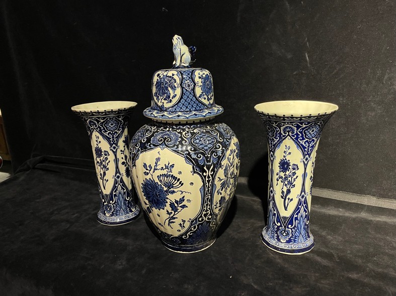 Set of three antique vases