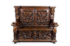 Antique bench chest