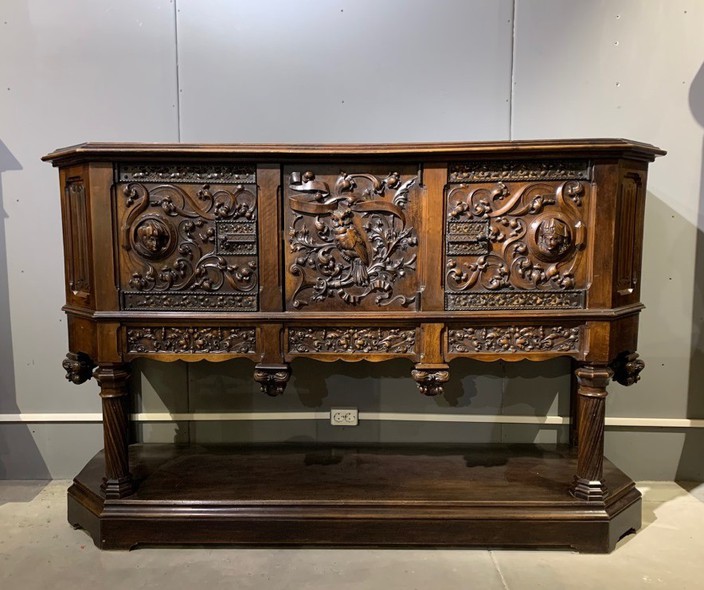 antique neo-Gothic sideboard