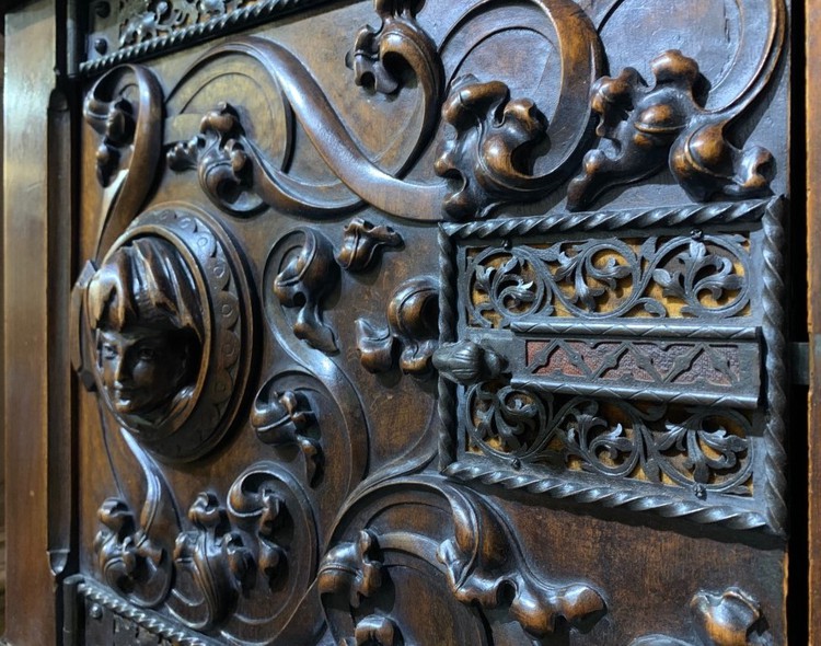 antique neo-Gothic sideboard