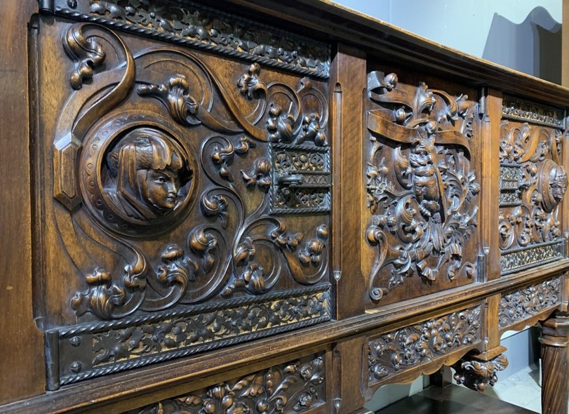 antique neo-Gothic sideboard