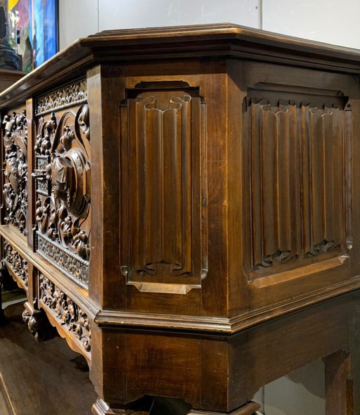 antique neo-Gothic sideboard