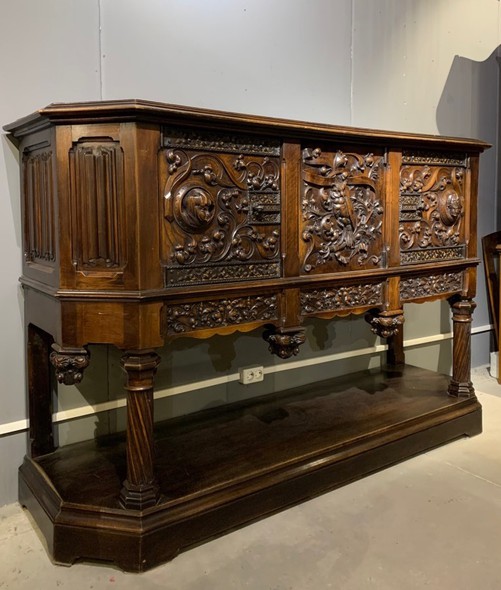 antique neo-Gothic sideboard