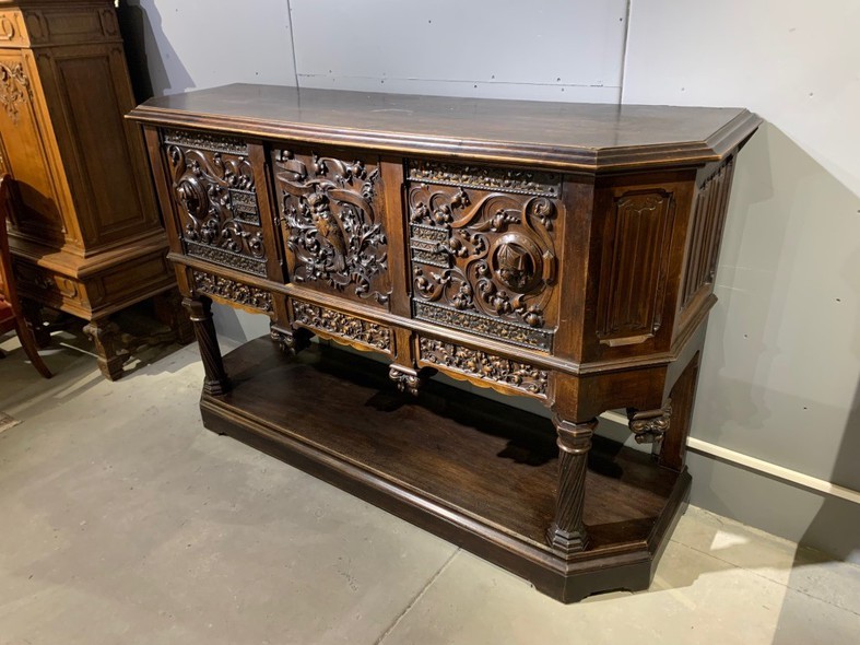 antique neo-Gothic sideboard