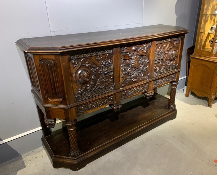 antique neo-Gothic sideboard