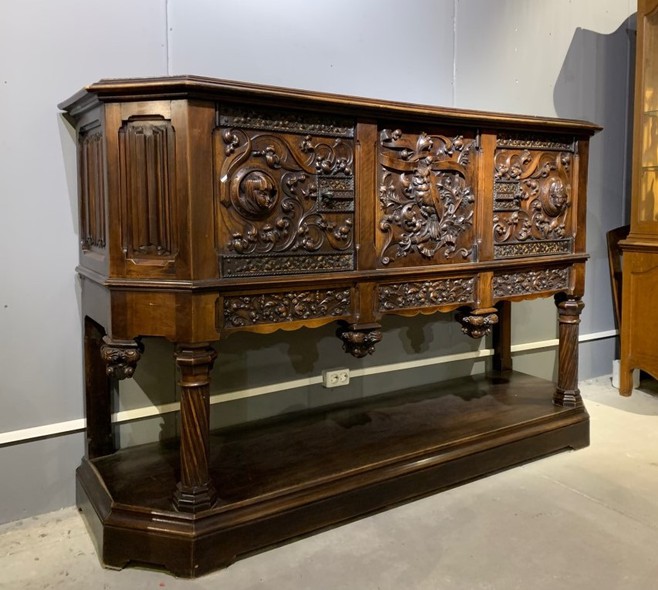 antique neo-Gothic sideboard