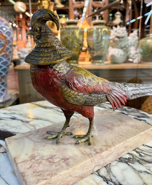 Antique sculpture "Pheasant"