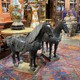 Antique pair sculptures of horses