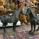 Antique pair sculptures of horses