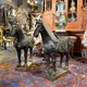 Антикварные парные скульптуры лошадей