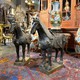 Antique pair sculptures of horses