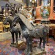 Antique pair sculptures of horses