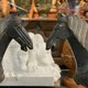 Antique pair sculptures of horses