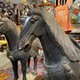 Antique pair sculptures of horses