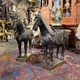 Antique pair sculptures of horses