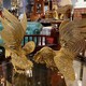 Antique pair sculptures «Roosters»