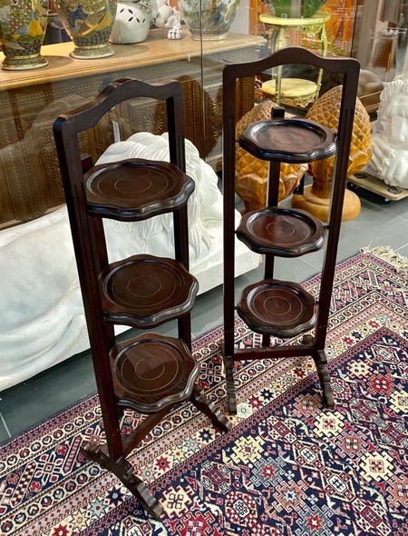 Antique pair Edward style tables