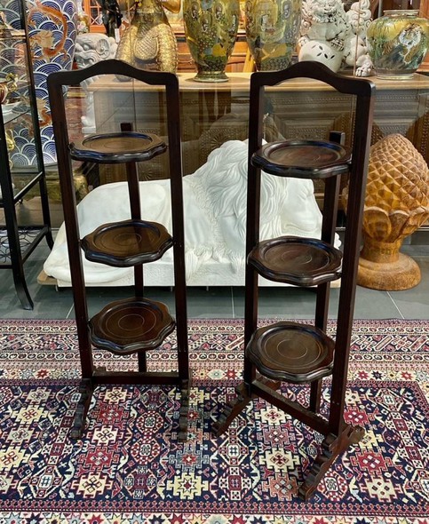 Antique pair Edward style tables