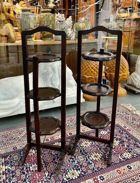 Antique pair Edward style tables