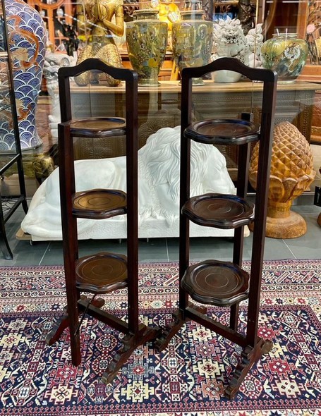 Antique pair Edward style tables