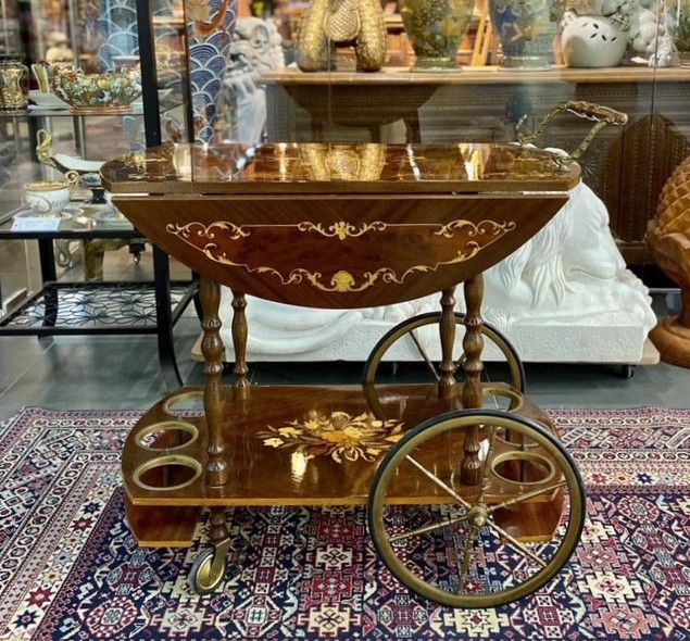 Antique serving table