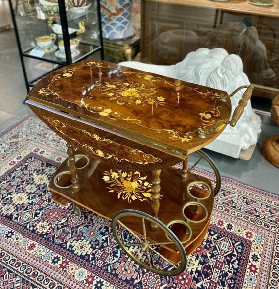 Antique serving table